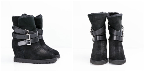 Cizme scurte cu aplicatii metalice si genti din piele pentru fashioniste cu personalitate