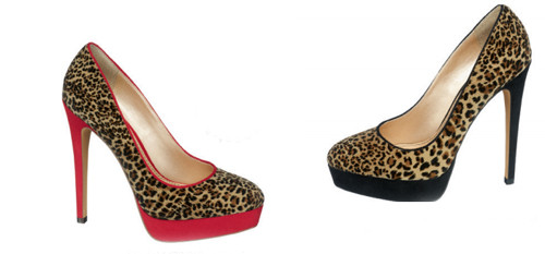 pantofi cu imprimeu de leopard, animal print